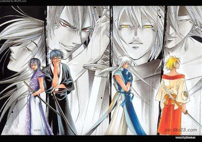 鬼眼狂刀的简笔画