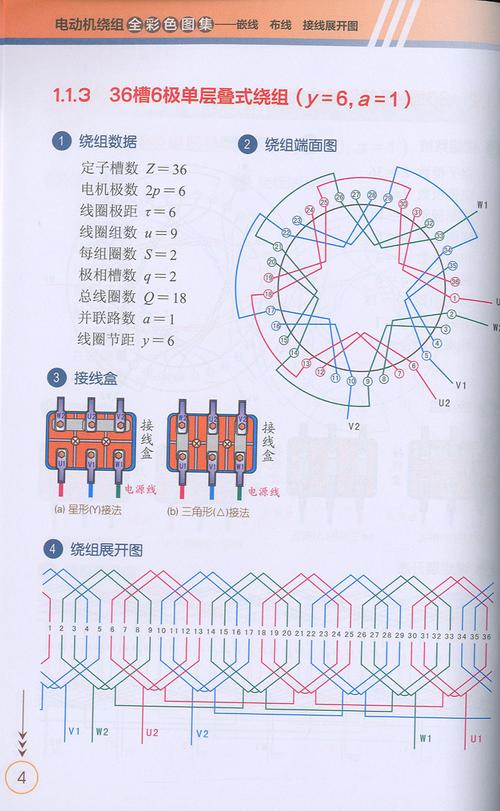 机绕组修理维修书电动机接线图看图修电动机电机绕组修理教程化学工业