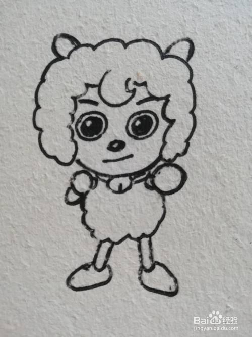 喜羊羊怎么画简单又可爱