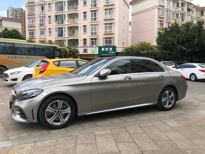 奔驰c260l皓沙银 越看越喜欢的颜色 还好当时没选红色