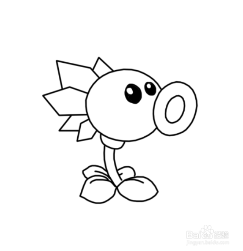 植物大战僵尸寒冰射手怎么画