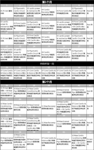 insanity中文课表