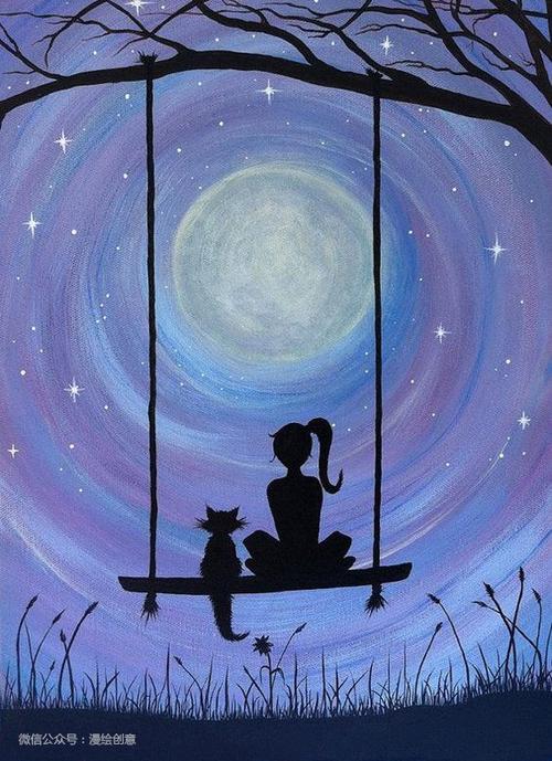 装饰画丨水彩剪影风景|纯艺术|绘画|漫绘创意 - 原创