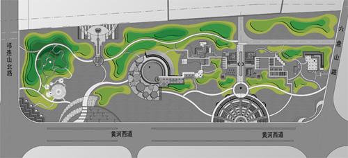 展园——竖向设计平面图