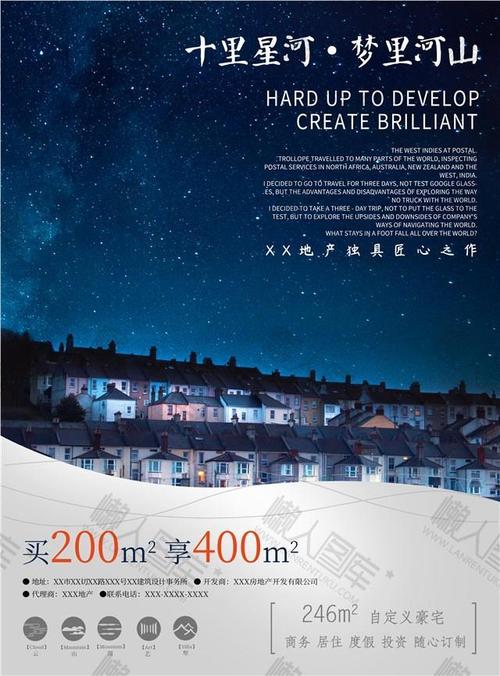 房地产年终促销海报