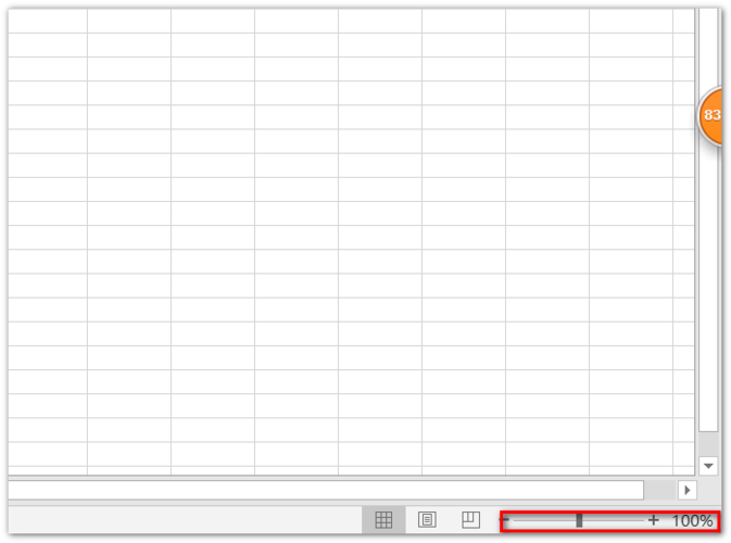 2,拖动表格右下方的横条进行缩放.