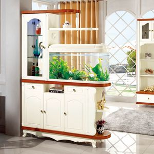 鱼缸隔断柜玄关柜图片