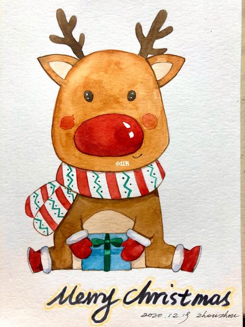 50/100 水彩画|圣诞节_圣诞节去哪玩_水彩画_插画_圣诞节插画_文化
