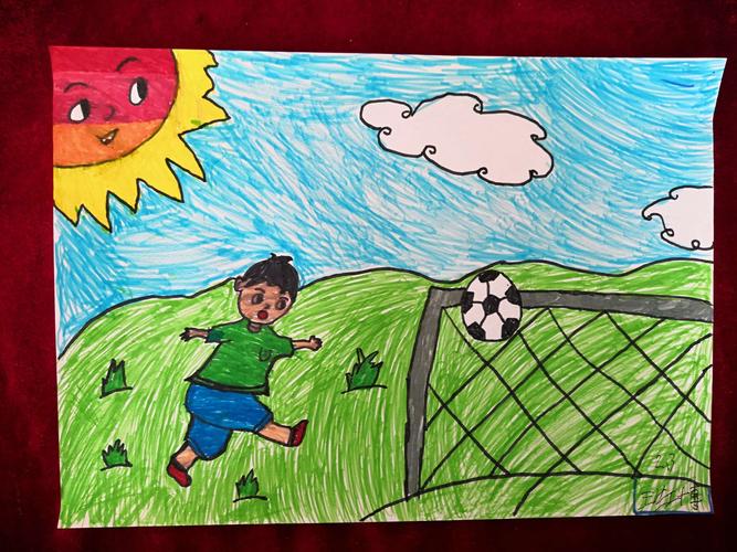 常山小学校园足球绘画作品展