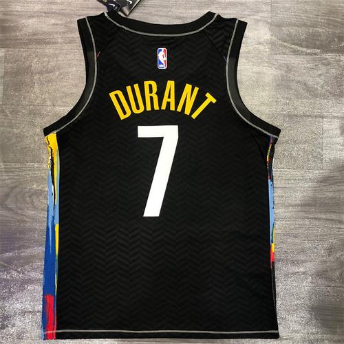 nba21赛季布鲁克林篮网队城市版涂鸦款13号哈登欧文7号杜兰特球衣拼团