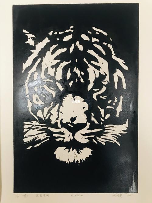 手工黑白木刻版画_手工制作_木刻_版画_文化_绘画