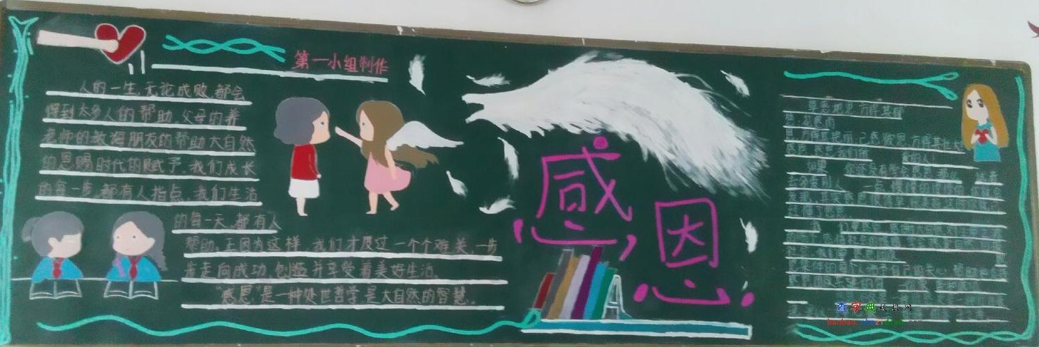 2015感恩黑板报