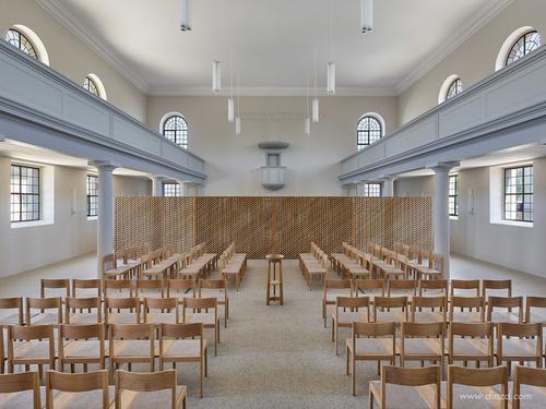 von m,德国科尔基督教堂和教区中心,德国室内设计din.