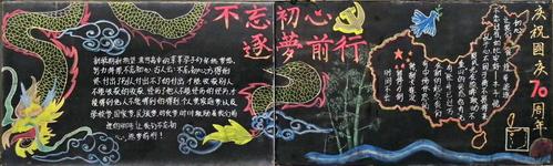 "不忘初心,逐梦前行"——漯河高中高一年级主题黑板报展示