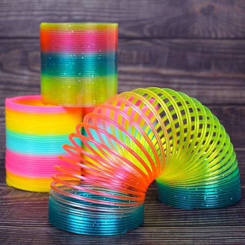 彩虹圈玩具弹簧圈叠叠圈宝宝玩具1-3-6岁益智早教儿童彩虹弹力圈