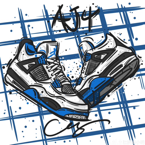 买不起的100双鞋aj乔丹正代球鞋系列手绘