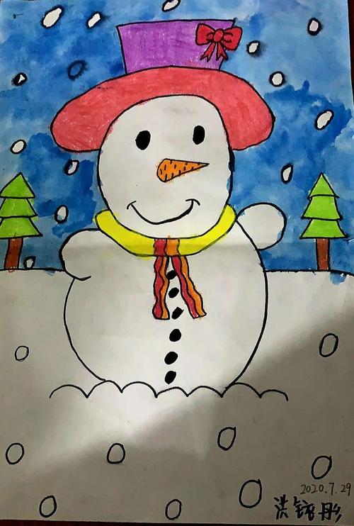 (潘浩然画室) 二年级洪铱彤图画本