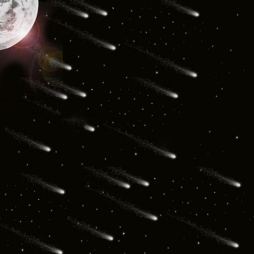 流星背景图,psd格式 黑色 月球 星空