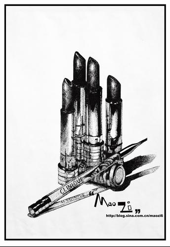 黑白广告画