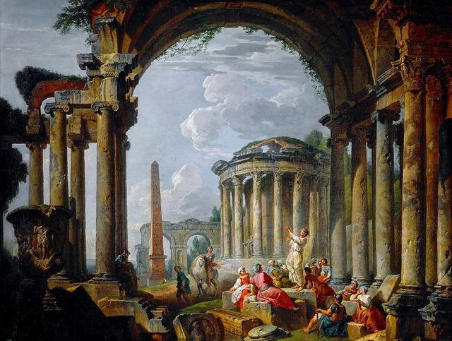 他是十八世纪最重要的罗马历史风景画家,也是著名建筑