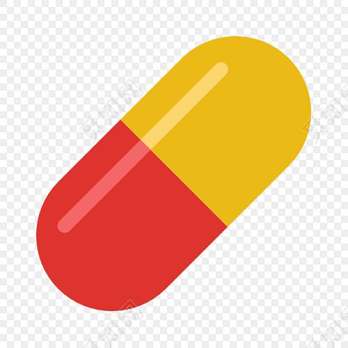 胶囊药丸简笔画