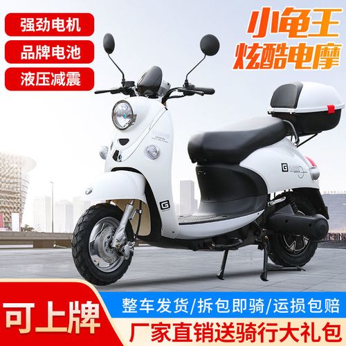 小龟王电动车2021新款米兰60v72v 电瓶车男女双人踏板