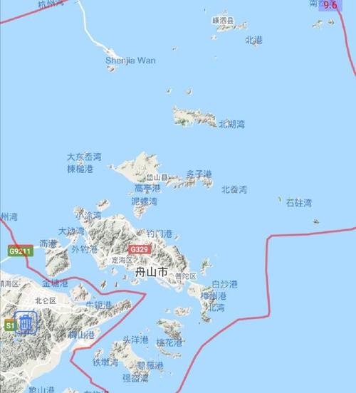 浙江省舟山市2区2县建成区排名,最大是定海区,最小是
