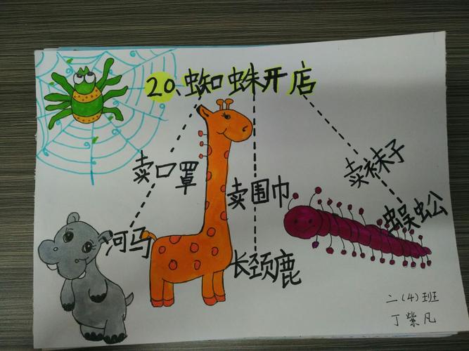 《蜘蛛开店》思维导图