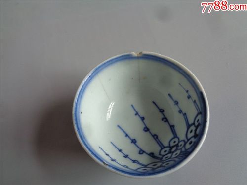 清代中期过墙梅花纹青花杯_青花瓷【琴书侣】_第6张