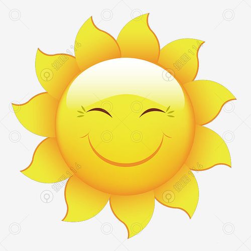 图片分类 设计元素 卡通手绘 笑脸阳光太阳  搜图114分享高清笑脸阳光