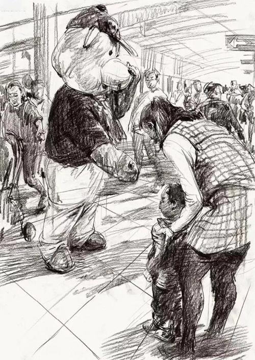 都会发现单人速写的考核形式几乎没有了,各院校基本上都是多人或场景