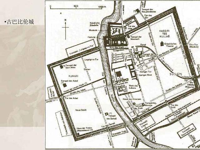 古巴比伦城平面图