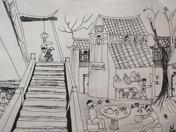 五(1)作业《悠悠老街》
