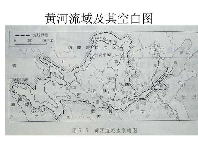 黄河流域及其空白图