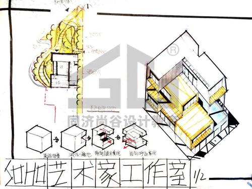 快题模考解评图13 | 大快题真题——soho艺术家工作室