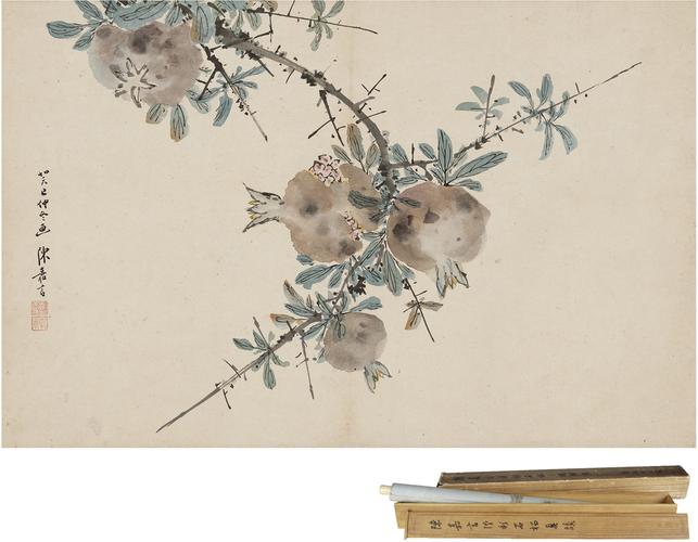 陈嘉言(1599～1678后) 石榴图