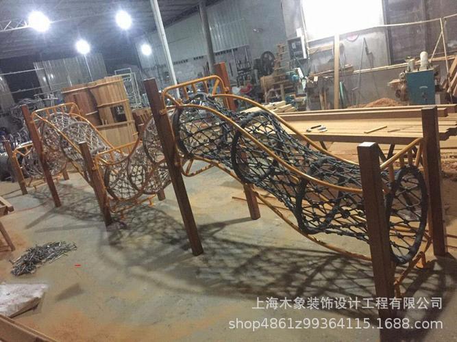 大型户外拓展游乐设备攀爬网架儿童非标爬网钻网笼钻洞圆桶形爬笼