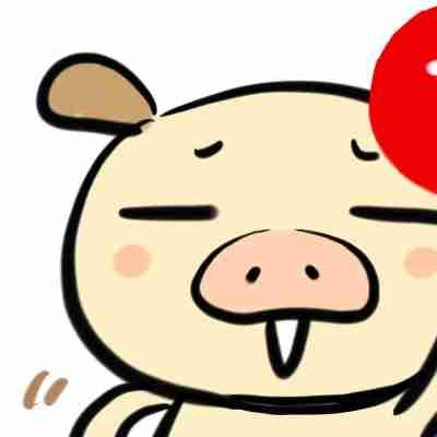 带墨镜的猪头像图片