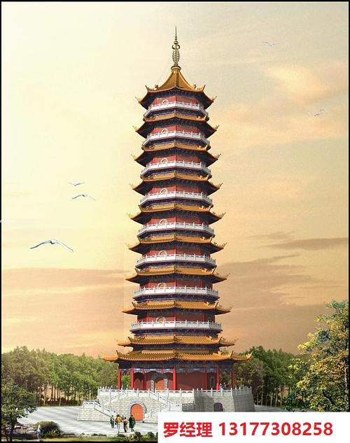塔设计图,寺庙塔设计,古建塔效果图,古建塔楼施工图  一,  佛塔类建筑