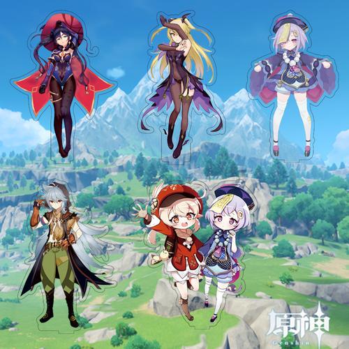 genshin impact凝光甘雨钟离厡訷游戏周边亚克力大站立牌绘15cm