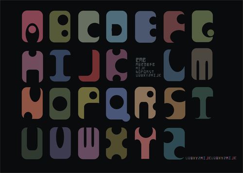 字体创意 字母表