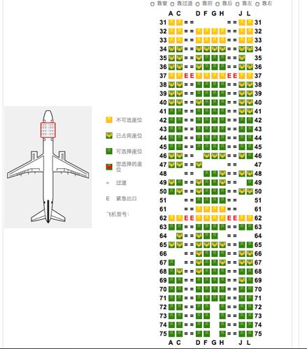 机型空客346,这是座位图,哪个比较好啊,飞13个小时的说 ～ 