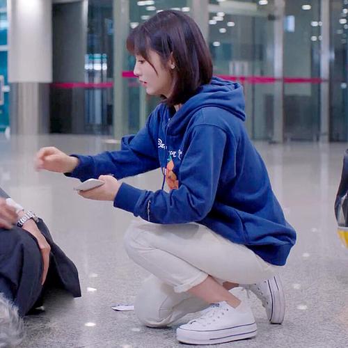 你是我的小确幸邢菲丛容同款鞋子子女厚底增高高帆帆布鞋