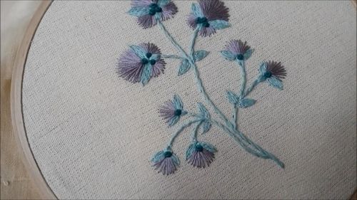 手工刺绣:闲着没事做一个时尚的小鸟图案,简单的针法教程