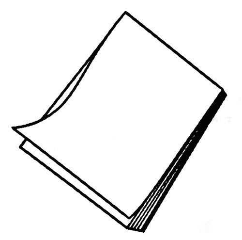 教你如何画作业本 写作业的作业本