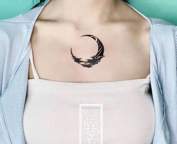 月亮纹身图案小清新 月亮纹身图案大全(9)