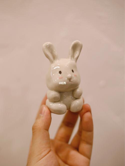 陶艺泥塑|呆萌兔兔子92_陶艺_呆萌_兔子_泥塑_瑞礼·陶艺油画(三坊