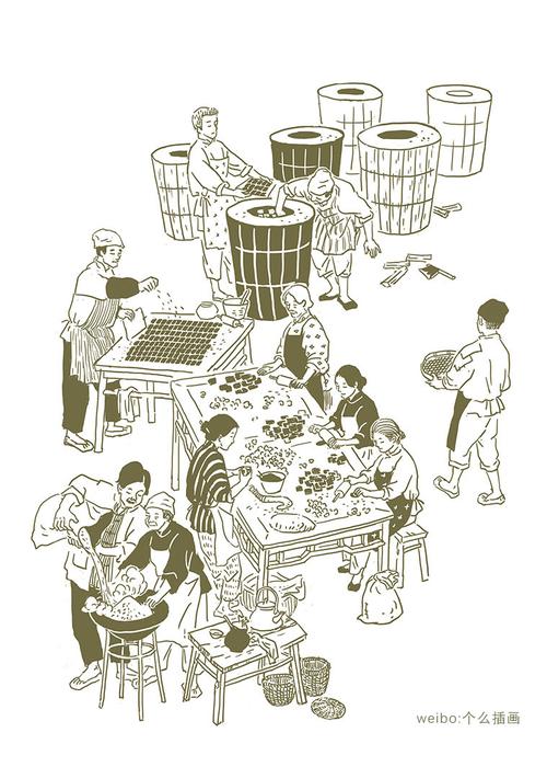 传统人物线描|插画|商业插画|好大一只狮子头 - 原创作品 - 站酷