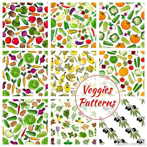 卡通蔬菜漫画背景