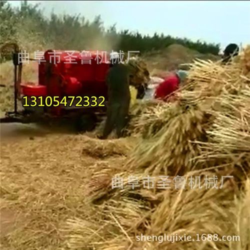 农用多功能脱粒机 大型打谷机 圣鲁四清稻谷脱粒机